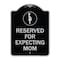 Signmission Reserved for Expecting Mom W/ Graphic Heavy-Gauge Aluminum Sign, 18" L, 24" H, BS-1824-23199 A-DES-BS-1824-23199 - alternate 1